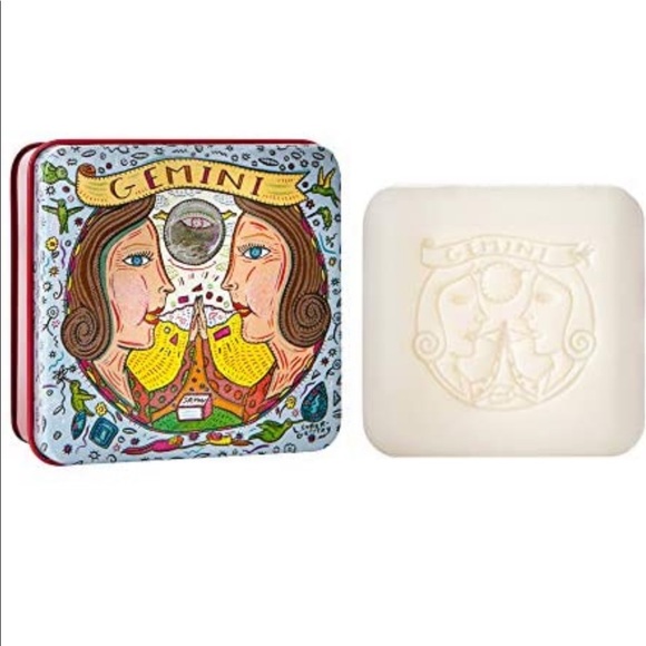 Pre De Provence Zodiac Collectible Tin Bar Soap, Gemini, 100 Gram Made in France - Picture 2 of 2